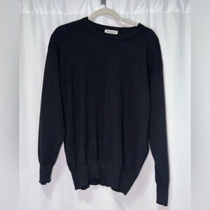 100% Italian luxury Cashmere vintage oversized V neck long sleeve sweater